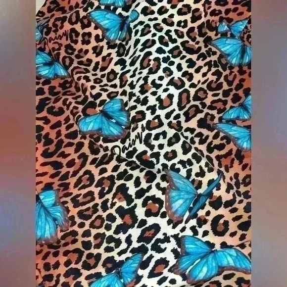 Daisy Daisy TV Tropics Cheetah Butterfly Mini Dress sz medium M - Picture 10 of 15